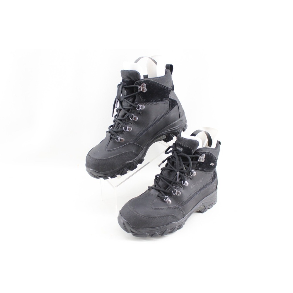 WOLVERINE SPENCER WATERPROOF BLACK WORK BOOTS OIL RESISTANT MEN'S SIZE 8M W05126 - Picture 2 of 7